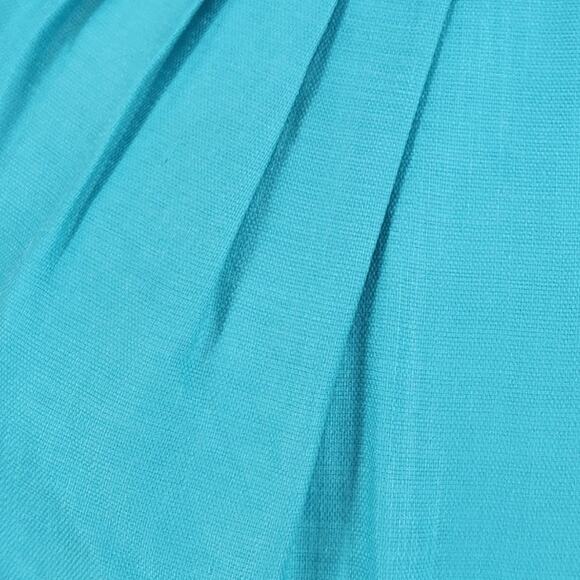 Trina Turk Pleated Neckline Sheath Dress Blue - Picture 6 of 7